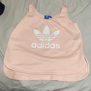 Large pink Adidas tank top